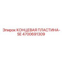 4700691309 КОНЦЕВАЯ ПЛАСТИНА-SE Epiroc