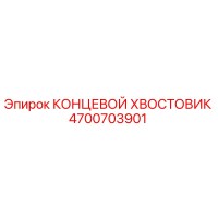 4700703901 КОНЦЕВОЙ ХВОСТОВИК Epiroc