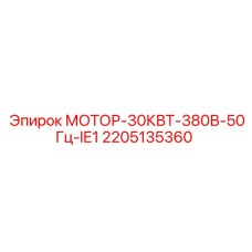 2205135360 МОТОР-30КВТ-380В-50Гц-IE1 Epiroc