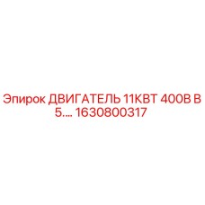 1630800317 ДВИГАТЕЛЬ 11КВТ 400В B5 Epiroc