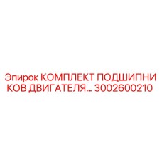 3002600210 КОМПЛЕКТ ПОДШИПНИКОВ ДВИГАТЕЛЯ Epiroc