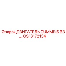 GS13172134 ДВИГАТЕЛЬ CUMMINS B3.… Epiroc