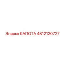 4812120727 КАПОТА Epiroc