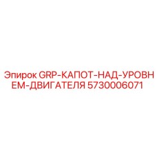 5730006071 GRP-КАПОТ-НАД-УРОВНЕМ-ДВИГАТЕЛЯ Epiroc