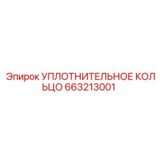 663213001 Уплотнительное кольцо Epiroc