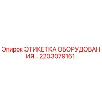 2203079161 ЭТИКЕТКА ОБОРУДОВАНИЯ Epiroc