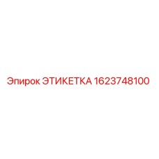 1623748100 ЭТИКЕТКА Epiroc