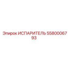 5580006793 ИСПАРИТЕЛЬ Epiroc