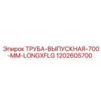 1202605700 ТРУБА-ВЫПУСКНАЯ-700-MM-LONGXFLG Epiroc