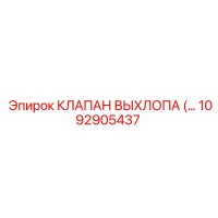 1092905437 КЛАПАН ВЫХЛОПА Epiroc