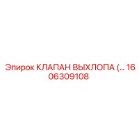 1606309108 КЛАПАН ВЫХЛОПА (…) Epiroc