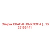 1625166441 КЛАПАН ВЫХЛОПА Epiroc