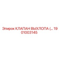 1901003145 КЛАПАН ВЫХЛОПА Epiroc