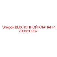 4700920987 ВЫХЛОПНОЙ КЛАПАН Epiroc