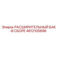 4812105896 РАСШИРИТЕЛЬНЫЙ БАК-В СБОРЕ Epiroc