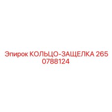 2650788124 КОЛЬЦО-ЗАЩЕЛКА Epiroc