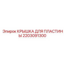 2203091300 КРЫШКА ДЛЯ ПЛАСТИНЫ Epiroc