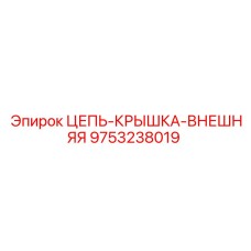9753238019 Цепь-крышка внешняя Epiroc