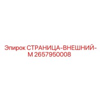 2657950008 СТРАНИЦА-ВНЕШНИЙ-M Epiroc