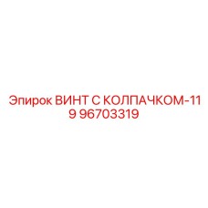 Абразивостойкий винт 96703319 Epiroc для экстремальных условий