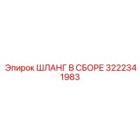 3222341983 ШЛАНГ В СБОРЕ Epiroc