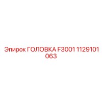 1129101063 ГОЛОВКА F3001 Epiroc