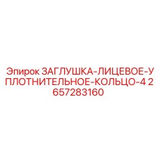 Заглушка лицевая с уплотнительными кольцами 2657283160 Epiroc