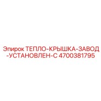 4700381795 ТЕПЛО-КРЫШКА-ЗАВОД-УСТАНОВЛЕН-C Epiroc