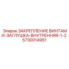 5730014951 ЗАКРЕПЛЕНИЕ ВИНТАМИ-ЗАГЛУШКА-ВНУТРЕННЯЯ-1-2 Epiroc