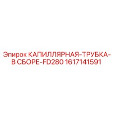 1617141591 КАПИЛЛЯРНАЯ-ТРУБКА-В СБОРЕ-FD280 Epiroc