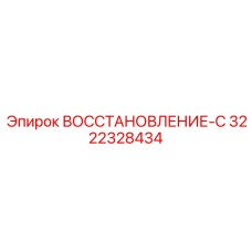 3222328434 ВОССТАНОВЛЕНИЕ-С Epiroc