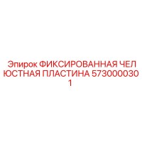 5730000301 ФИКСИРОВАННАЯ ЧЕЛЮСТНАЯ ПЛАСТИНА Epiroc