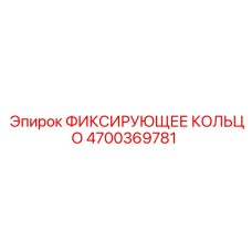 4700369781 ФИКСИРУЮЩЕЕ КОЛЬЦО Epiroc