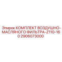 2906073000 КОМПЛЕКТ ВОЗДУШНО-МАСЛЯНОГО ФИЛЬТРА-Z110-160 Epiroc