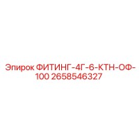2658546327 ФИТИНГ-4Г-6-КТН-ОФ-100 Epiroc