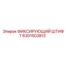 6301503812 ФИКСИРУЮЩИЙ ШТИФТ Epiroc