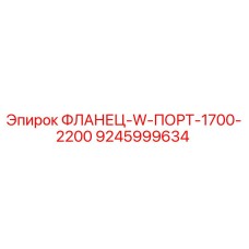9245999634 ФЛАНЕЦ-W-ПОРТ-1700-2200 - Epiroc