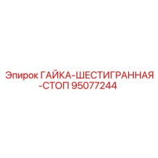 95077244 ГАЙКА-ШЕСТИГРАННАЯ-СТОП Epiroc