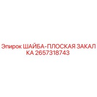 2657318743 ШАЙБА-ПЛОСКАЯ ЗАКАЛКА Epiroc