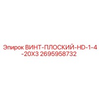 2695958732 ВИНТ-ПЛОСКИЙ-HD-1-4-20X3 Epiroc
