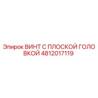 4812017119 ВИНТ С ПЛОСКОЙ ГОЛОВКОЙ Epiroc