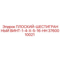 3760010021 ПЛОСКИЙ-ШЕСТИГРАННЫЙ ВИНТ-1-4-X-5-16-HH Epiroc