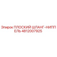 4812007925 ПЛОСКИЙ ШЛАНГ-НИППЕЛЬ Epiroc