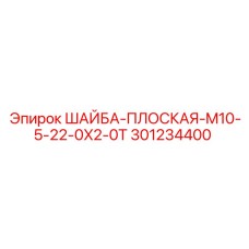 301234400 ШАЙБА-ПЛОСКАЯ-M10-5-22-0X2-0T Epiroc