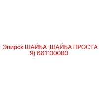 661100080 ШАЙБА (ШАЙБА ПРОСТАЯ) Эпирок