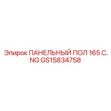 GS15834758 ПАНЕЛЬНЫЙ ПОЛ 165 C.NG Epiroc