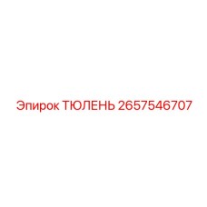 2657546707 ТЮЛЕНЬ Epiroc