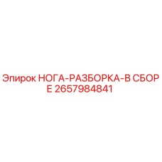 2657984841 НОГА-РАЗБОРКА-В СБОРЕ Epiroc