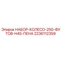 2236112359 НАБОР-КОЛЕСО-250-ФУТОВ-H45-ПЕНА - Epiroc