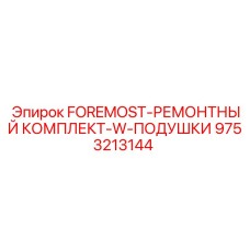 9753213144 FOREMOST-РЕМОНТНЫЙ КОМПЛЕКТ-W-ПОДУШКИ by Epiroc